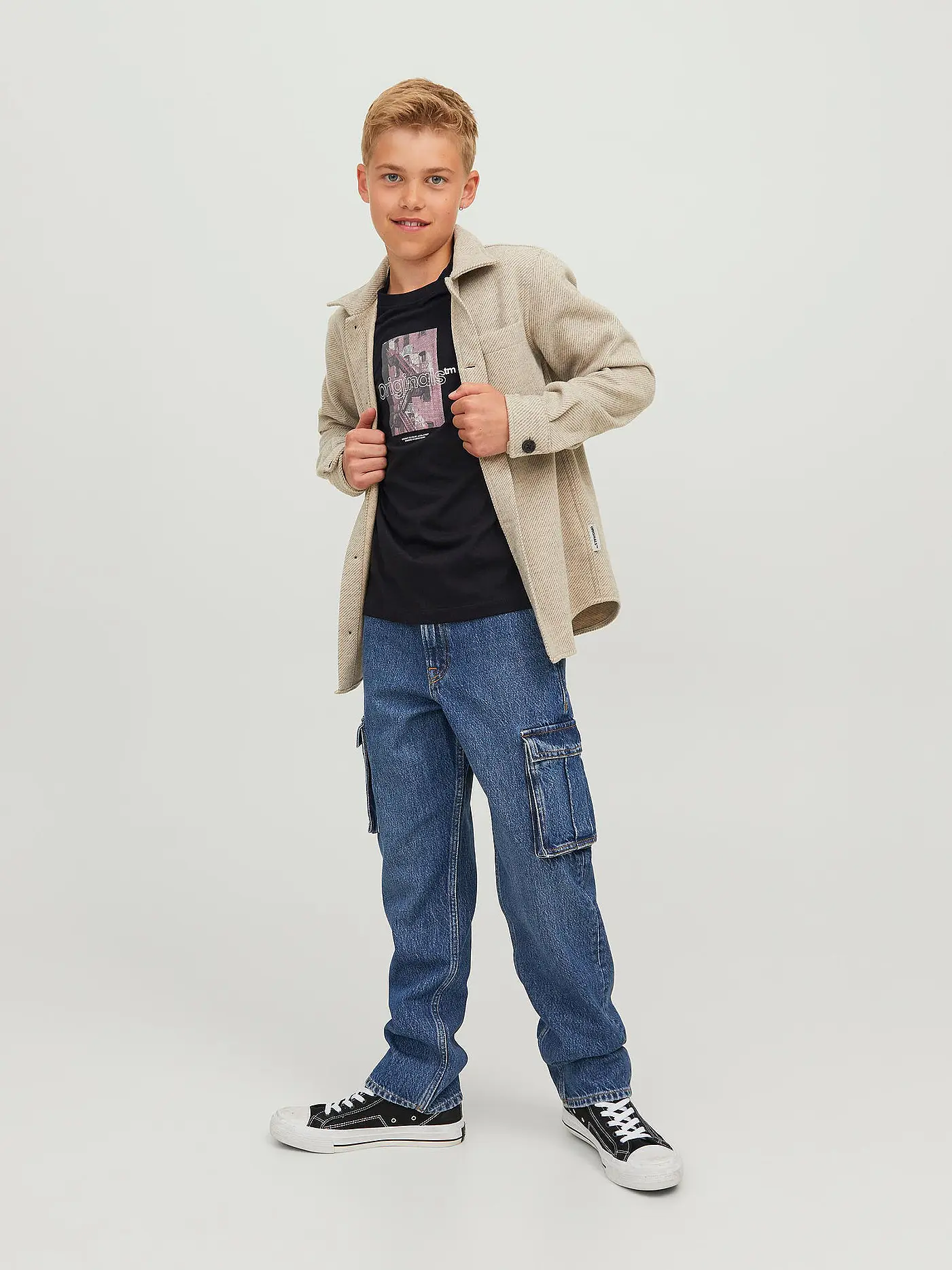 JACK & JONES | Jungen T-Shirt JORVESTERBRO | schwarz